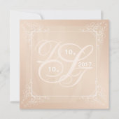 Rose - Gold und Blush Einladungen (Vorderseite)