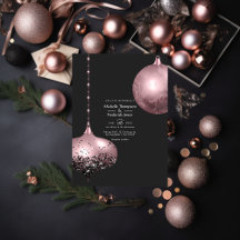 Rose Gold und Blush Pink Weihnachten Hochzeit