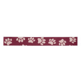 Rose Gold und Burgund Farbhundeband Muster Satinband (Vorderseite)