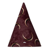 Rose Gold und Burgund Gotische Feierliche Hallowee Partyhütchen (Rechts)