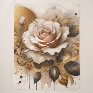 Rose Gold und Cashmere Sherpadecke