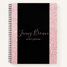 Rose Gold und Glitzer Notizblock