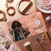 Rose Gold und Gold Tiger Skin Black Visitenkarte