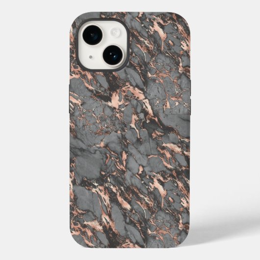 Rose Gold und Grau Case-Mate iPhone Hülle (Rückseite)