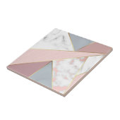 Rose Gold und Graumarmor Fliese (Seite)