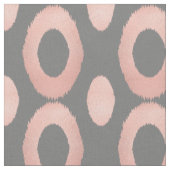 Rose Gold und Gray Geometric Ikat Stoff (Nahaufnahme)