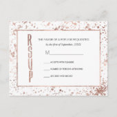 Rose Gold und Paint Spritzers UAWG Postkarten (Vorderseite)