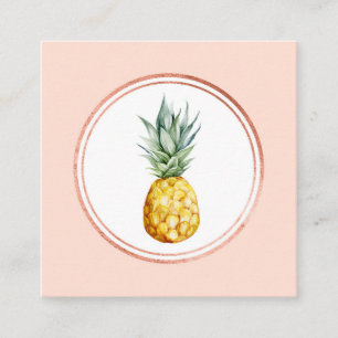 Rose Gold und Pink Event Planner Social Media Icon Quadratische Visitenkarte