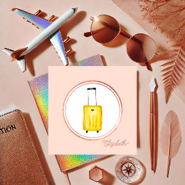 Rose Gold und Pink Event Planner Social Media Icon Quadratische Visitenkarte