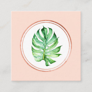 Rose Gold und Pink Event Planner Social Media Icon Quadratische Visitenkarte