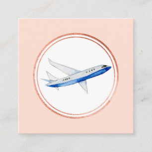 Rose Gold und Pink Eventplaner Social Media Icon Quadratische Visitenkarte