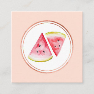 Rose Gold und Pink Eventplaner Social Media Icon Quadratische Visitenkarte