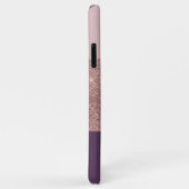 Rose Gold und Plum Girl Funkelnd Farbblöcke Case-Mate iPhone Hülle (Hinten/Rechts)