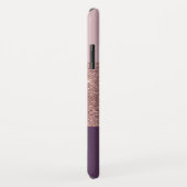 Rose Gold und Plum Girl Funkelnd Farbblöcke Case-Mate iPhone Hülle (Hinten/Rechts)