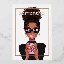 Rose Gold und Rosa Afterday Party Foil Invita Folieneinladung