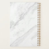 Rose Gold und Rosa Blume Lehrer Planer (Rückseite)