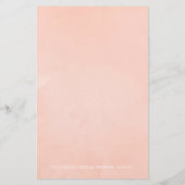 Rose Gold und Rosa Brautparty Bingo (Rückseite)