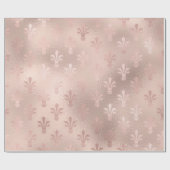 Rose Gold und Rosa Lilie Geschenkpapier (Flach)