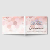 Rose Gold und Rosa Quinceañera Gästebuch (Voll)