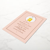 Rose Gold und Rosa Rosa Junggeselinnen-Abschied Folieneinladung (Gedreht)