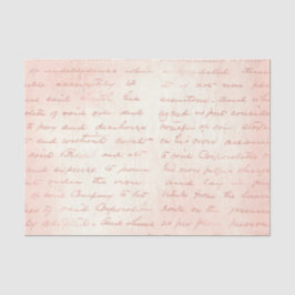 Rose Gold und Rosa Vintage Kalligraphie Seidenpapier