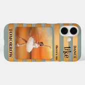 Rose Gold und Sage Striping Tänzer Handy Case (Rückseite (Horizontal))