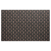 Rose Gold und Schwarz Art Déco Abstrakte Flora Stoff (Fat Quarter (45,7 x 55,9 cm))