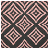 Rose Gold und Schwarz Geometrie Muster Stoff (Muster)