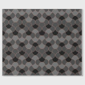 Rose Gold und Schwarz Geschenkpapier (Flach)