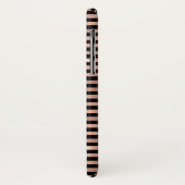 Rose Gold und Schwarz-Gürtelmuster Case-Mate iPhone Hülle (Hinten/Links)