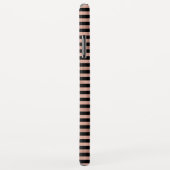 Rose Gold und Schwarz-Gürtelmuster Case-Mate iPhone Hülle (Hinten/Rechts)