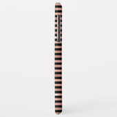 Rose Gold und Schwarz-Gürtelmuster Case-Mate iPhone Hülle (Hinten/Links)