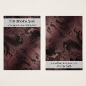 Rose Gold- und Schwarz-Marmor-Karten (Vorne & Hinten)