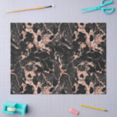 Rose Gold und schwarzer Marmor Seidenpapier (Basteln)