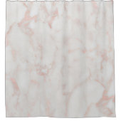 Rose-Gold und Weiß-Imitate Marmor Duschvorhang (Vorderseite)