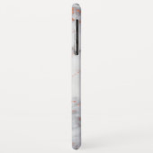 Rose Gold und weißer Marmor Elegant Moderne Case-Mate iPhone Hülle (Hinten/Links)