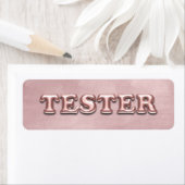 Rose Gold Velvet 3D Tester Sample Contaners (Insitu)