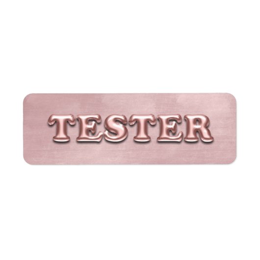 Rose Gold Velvet 3D Tester Sample Contaners (Vorne)
