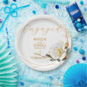 Rose Gold Verlobung Pappteller (Party)