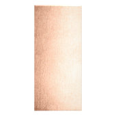 Rose Gold Versatile Preisliste Rackkarte Werbekarte (Hinten)