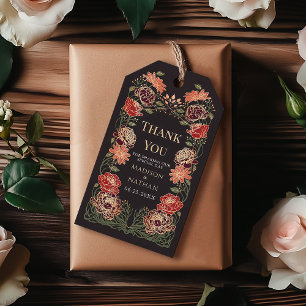 Rose Gold Verzauberter Garten Hochzeit Danke Geschenkanhänger