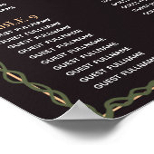 Rose Gold Verzauberter Garten Hochzeitsszenario Poster (Ecke)