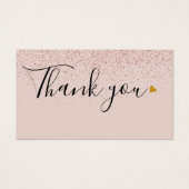 Rose Gold Vielen Dank für die Rabattkarte (Vorderseite)