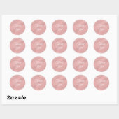 Rose Gold Vielen Dank, Sticker (Blatt)