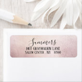 Rose Gold Vintag ausgeblendete Skriptadresse (Insitu)