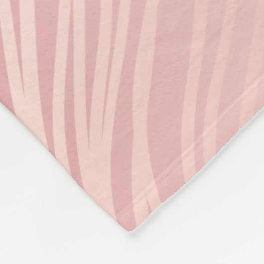 Rose Gold Vintag Damask Fleece Blanket (Ecke)