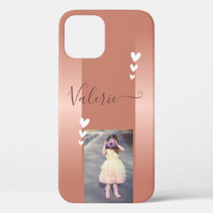 Rose Gold Vintage Rosa Hauch Foto-Vorlage Case-Mate iPhone Hülle