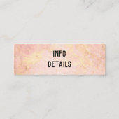 Rose Gold Visitenkarte (Rückseite)