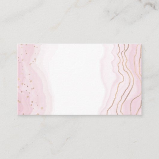 Rose Gold Visitenkarte (Vorderseite)