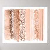Rose Gold Wall Art Poster (Vorne)